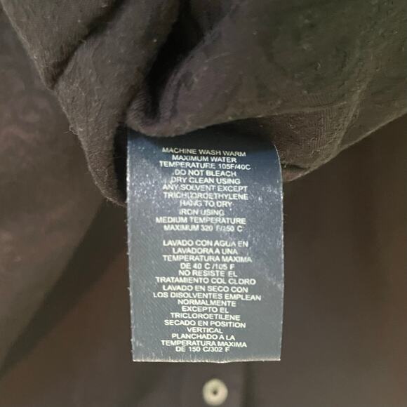 Robert Graham Black Paisley Long Sleeve Button Down Cotton Men's Shirt Medium - Picture 10 of 10